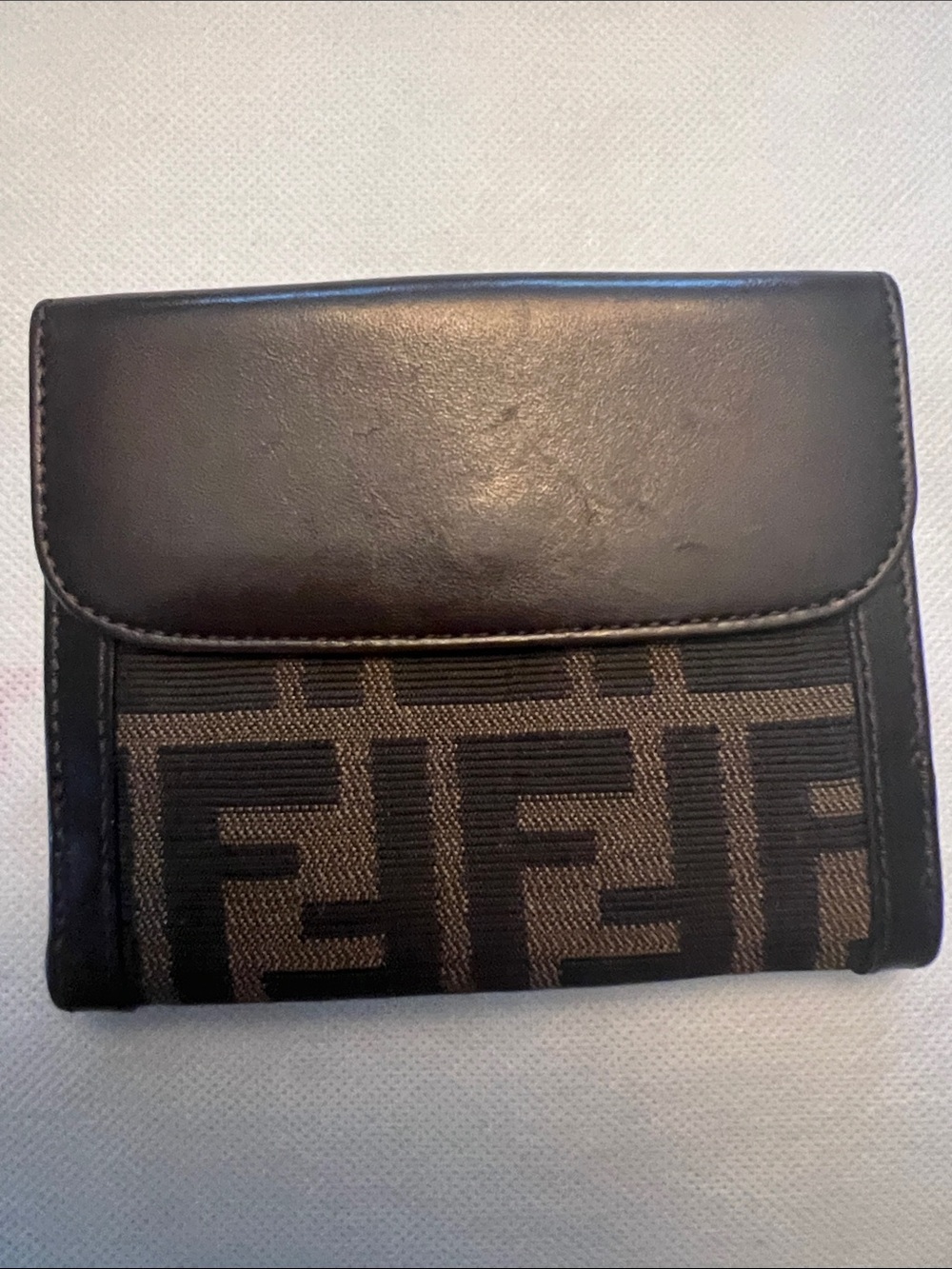 Fendi Dark Brown Zucca FF Logo Bifold Wallet - Picture 3 of 15
